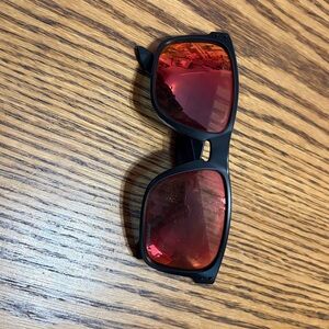 Black Sunglasses with American Flag Detail